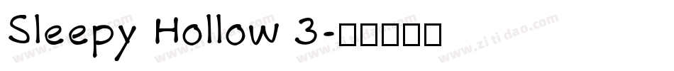 Sleepy Hollow 3字体转换